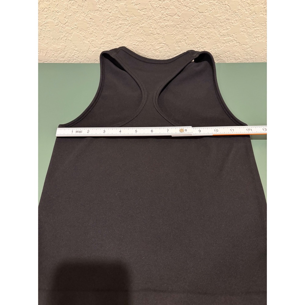 Chelsea DeBoer Lily & Lottie Black Ribbed Racerback Tank Top M/L - Picture 2 of 4
